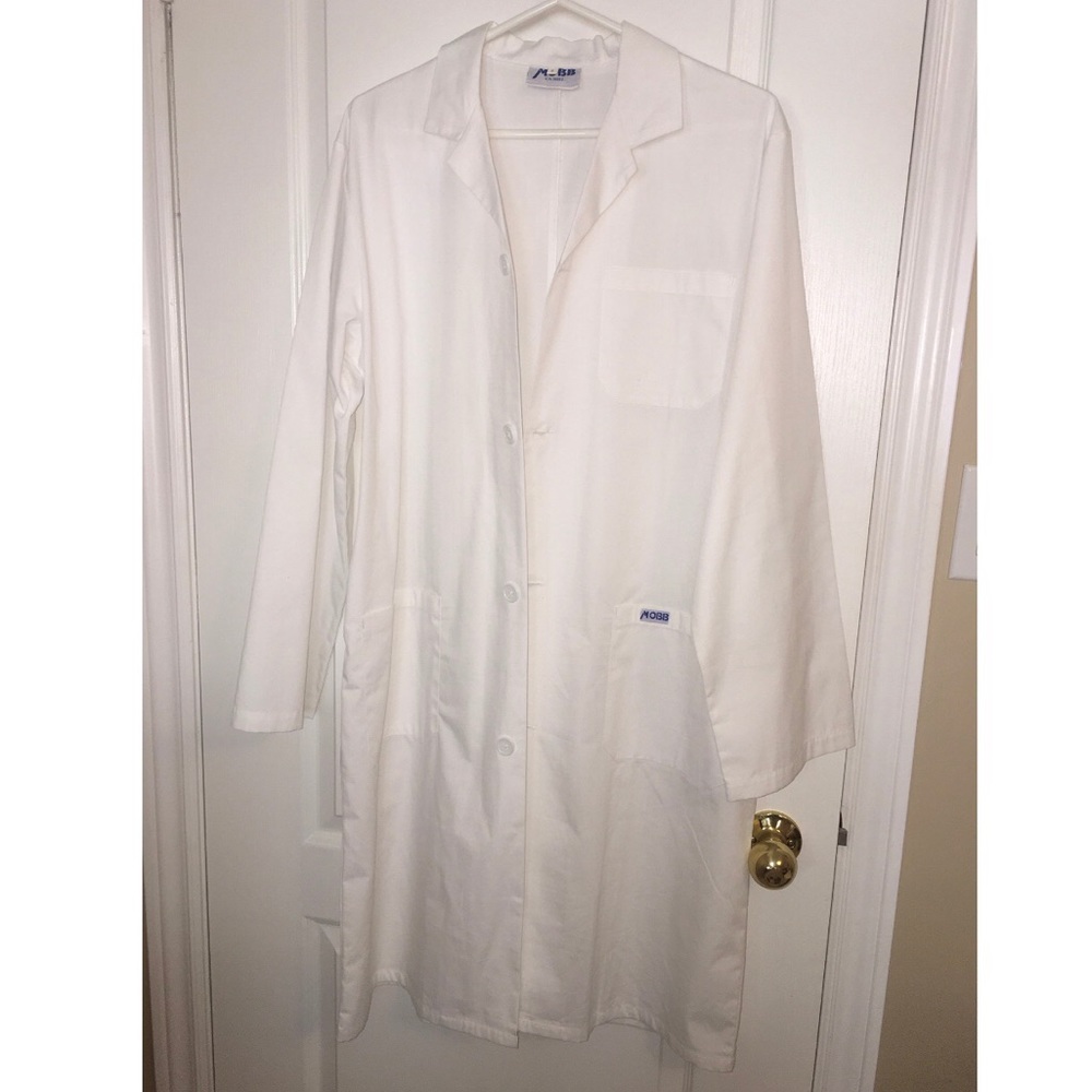 White lab coat.
